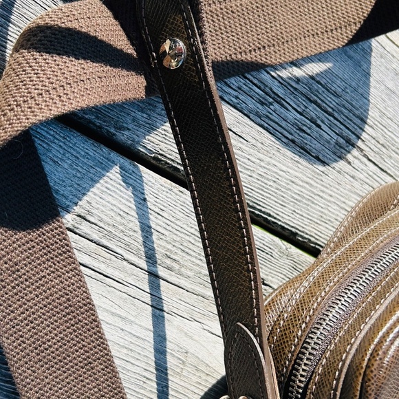 Louis Vuitton Dimitri Leather Shoulder Bag M32468 Brown Authentic Made in France - Picture 12 of 16